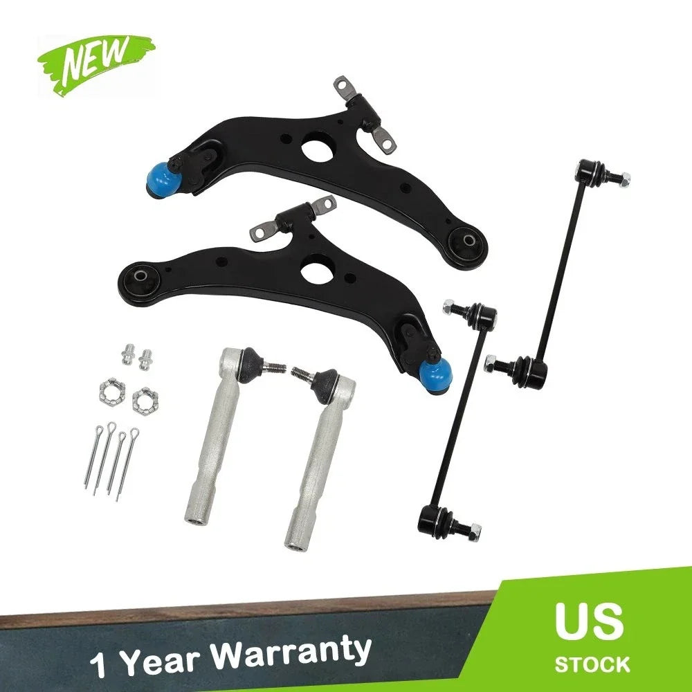 Front Lower Control Arm Ball Joint Tie Rod Sway Bars for Toyota Sienna (2004–2010)