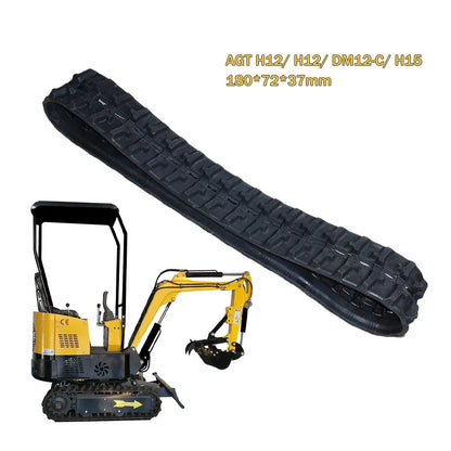 Rubber Tracks 1807237mm for Mini Excavator AGT H12/H15/DM12-C