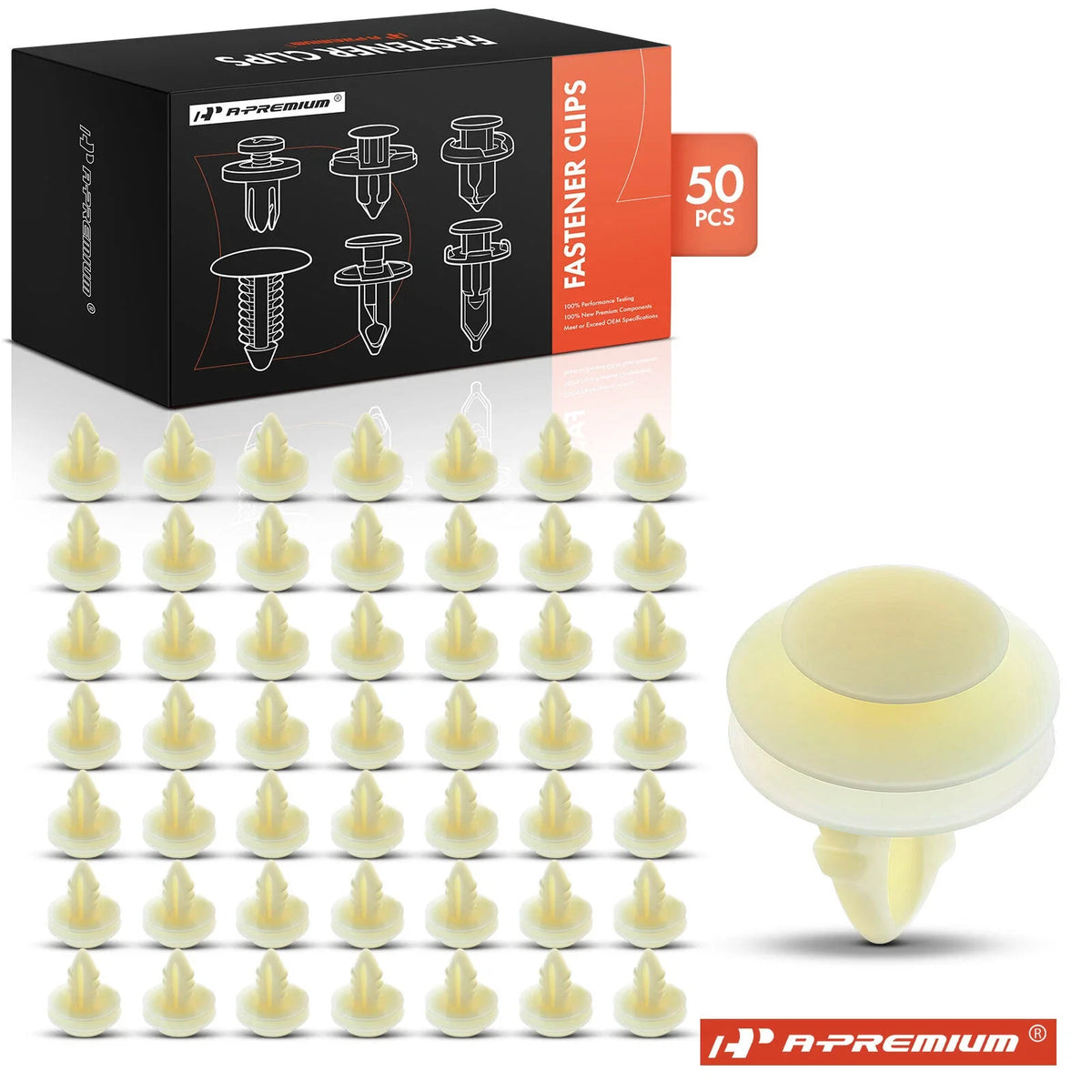 50Pcs Nylon Door Panel Retainers Clips for Ford
