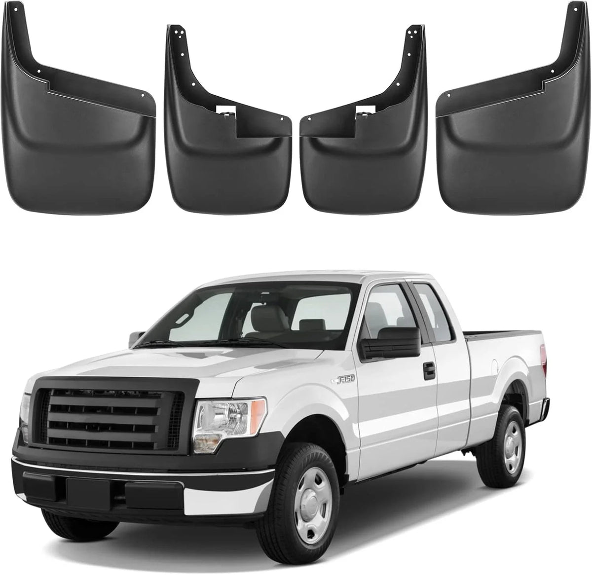 4X Mud Flaps Splash Guards Front Rear for Ford F-350 Super Duty (1999–2010)