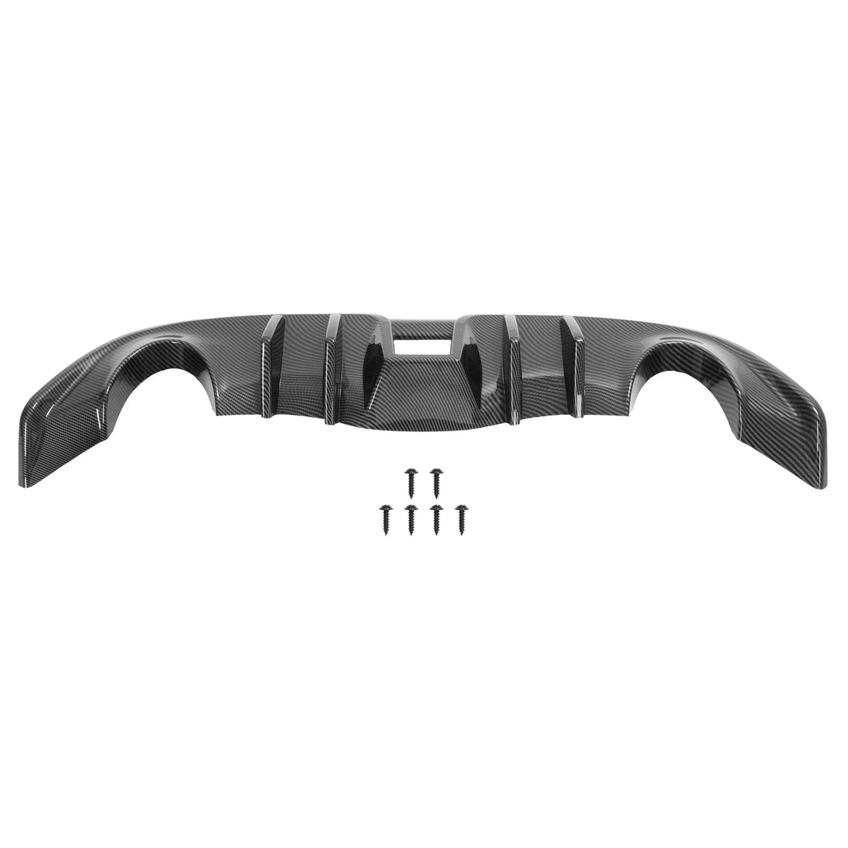 Rear Bumper Diffuser Lip for Nissan 370Z (2009–2020) 4 Fins Carbon Look