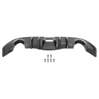 Rear Bumper Diffuser Lip for Nissan 370Z (2009–2020) 4 Fins Carbon Look