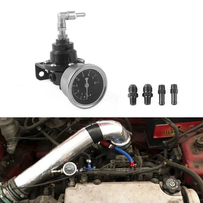 Adjustable Fuel Pressure Regulator Kit for Universal AN6 (1/8 NPT)