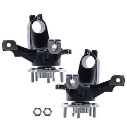 Steering Knuckle Front Wheel Hub Bearing Assembly 2PK for 2012–2018 Ford Focus