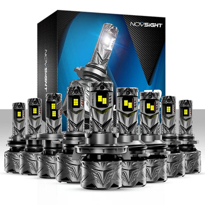 High/Low Beam LED Headlight Bulbs 9005 9006 9007 H13 H4 H11 - 2 Pack