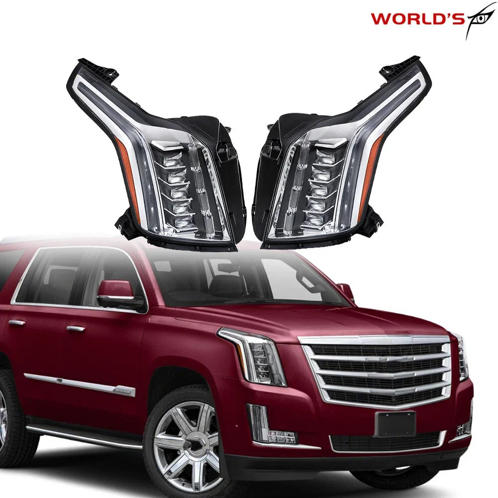 LED Headlight Assembly for Cadillac Escalade (2015–2020) Black