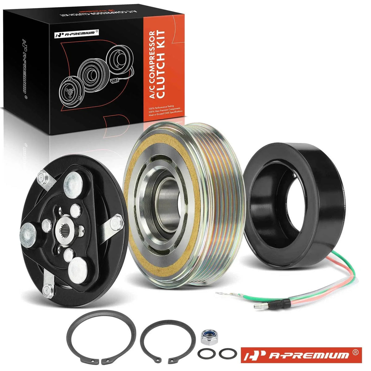 A/C Compressor Clutch Kit for Honda Civic (2012–2015) Acura ILX (2013–2015)
