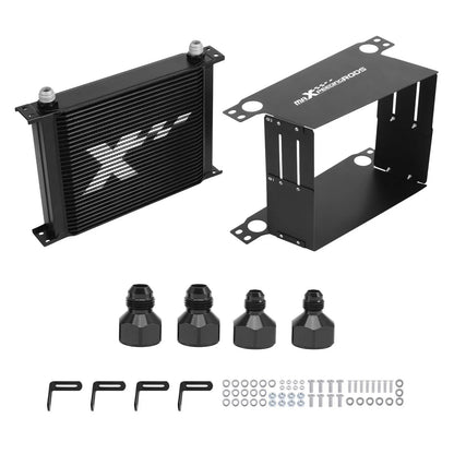 30 Row Oil Cooler Kit AN10 for Universal Black (M20 & 3/4-16 UNF Adapters)