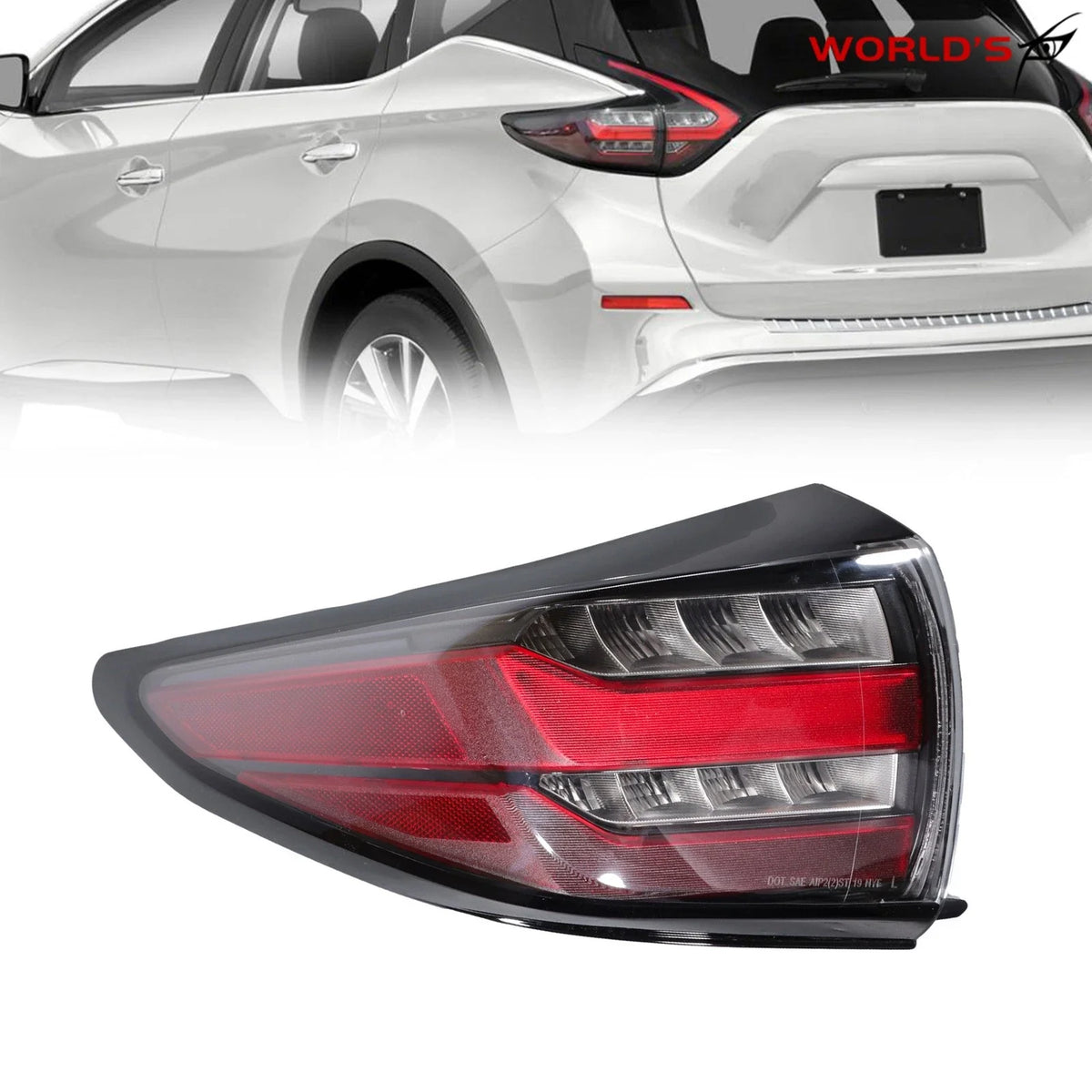 LED Rear Outer Tail Light Assembly for Nissan Murano (2019–2024)
