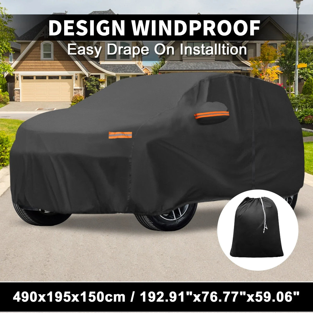 Waterproof Aluminum Film Car Cover for Ford Edge (2015–2023)