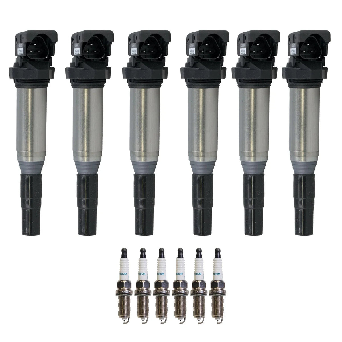 Set of 6 Ignition Coils & Iridium Spark Plugs for BMW E90 E91 E92 E93 328i (2007–2013)