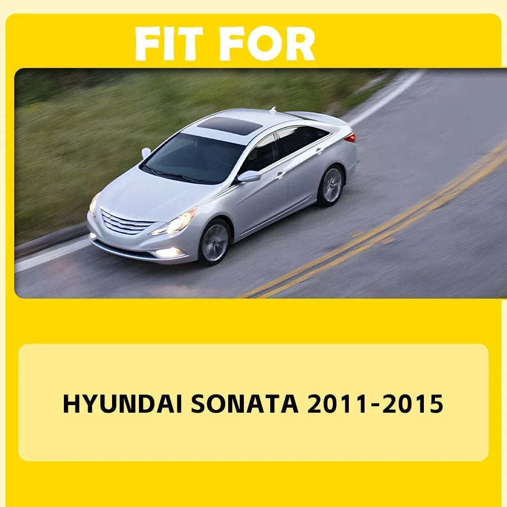 2pcs Black Door Handle for Hyundai Sonata (2011–2015)