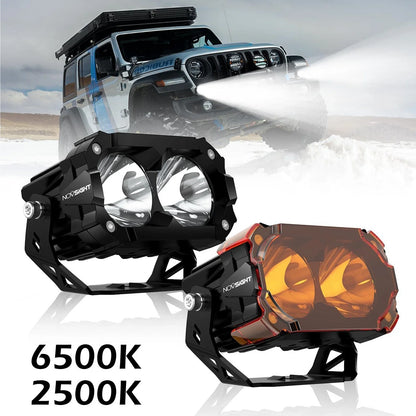 LED Work Light Pods 4.5 Inch - 2X Set for ATV UTV Offroad