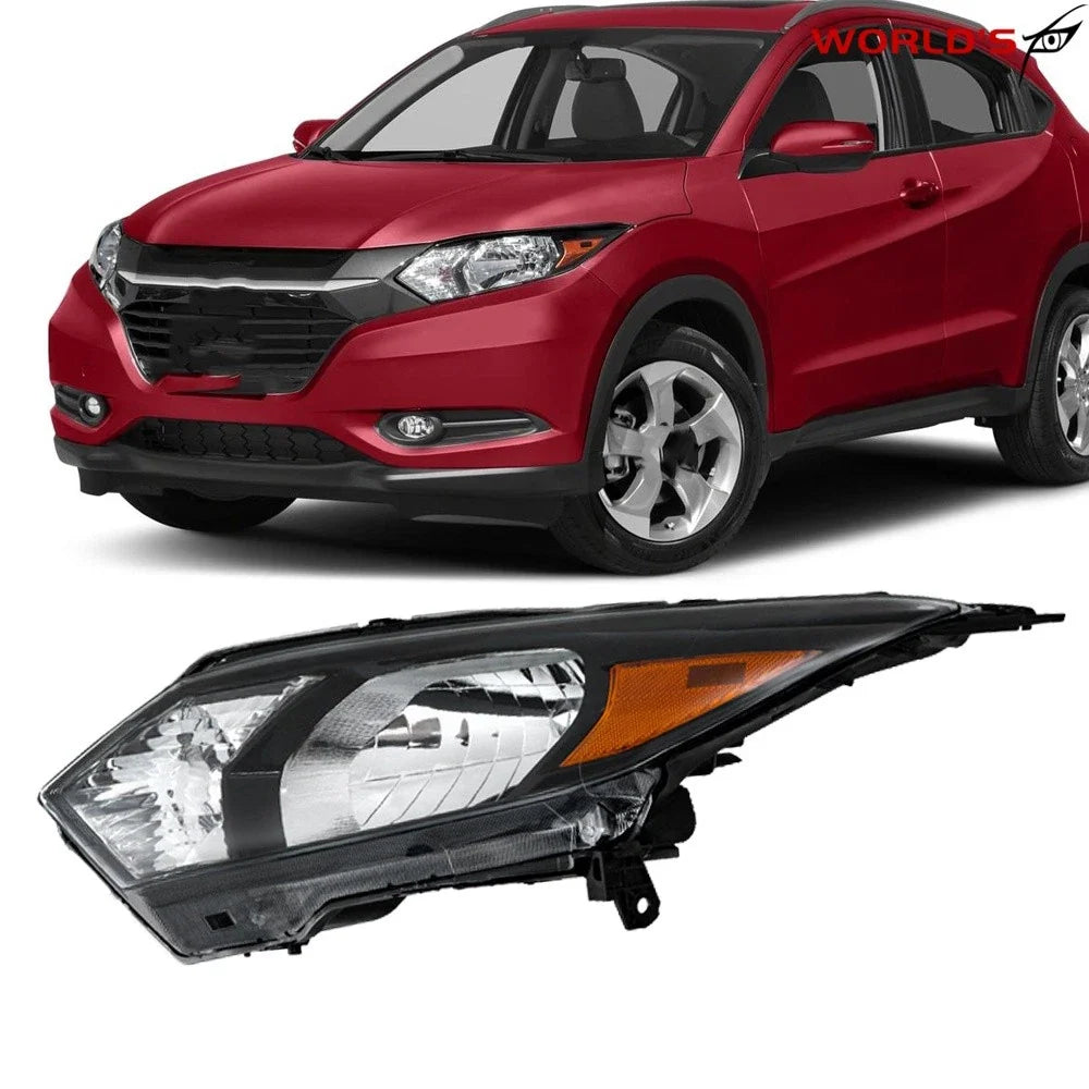 Driver Side Headlight for Honda HR-V (2016–2018) Black