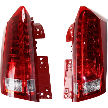 Tail Light Set for Cadillac SRX (2010–2016) Left & Right Clear/Red LED CAPA