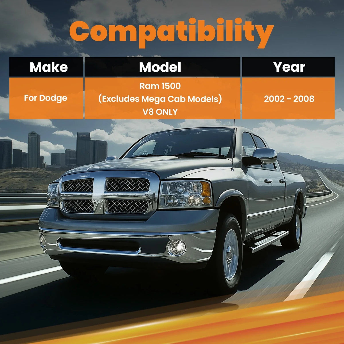 Complete Drop Kit 3/6" for Dodge Ram 1500 V8 (2002-2008)