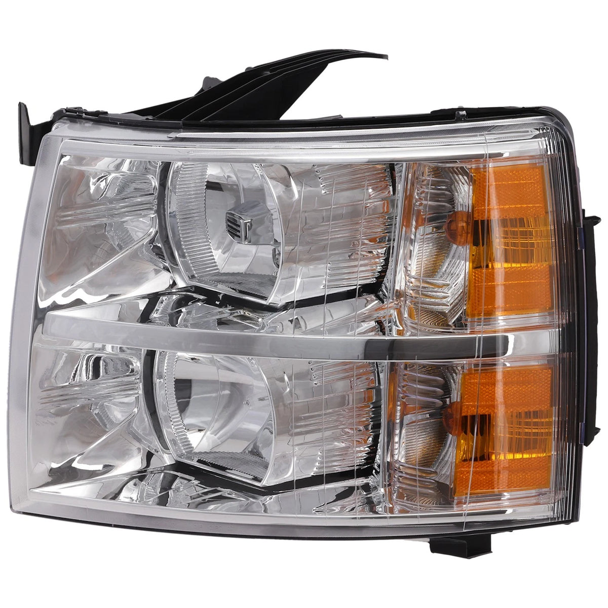 Driver Side Headlight for Chevrolet Silverado 1500 (2007–2013) Halogen, Bulb