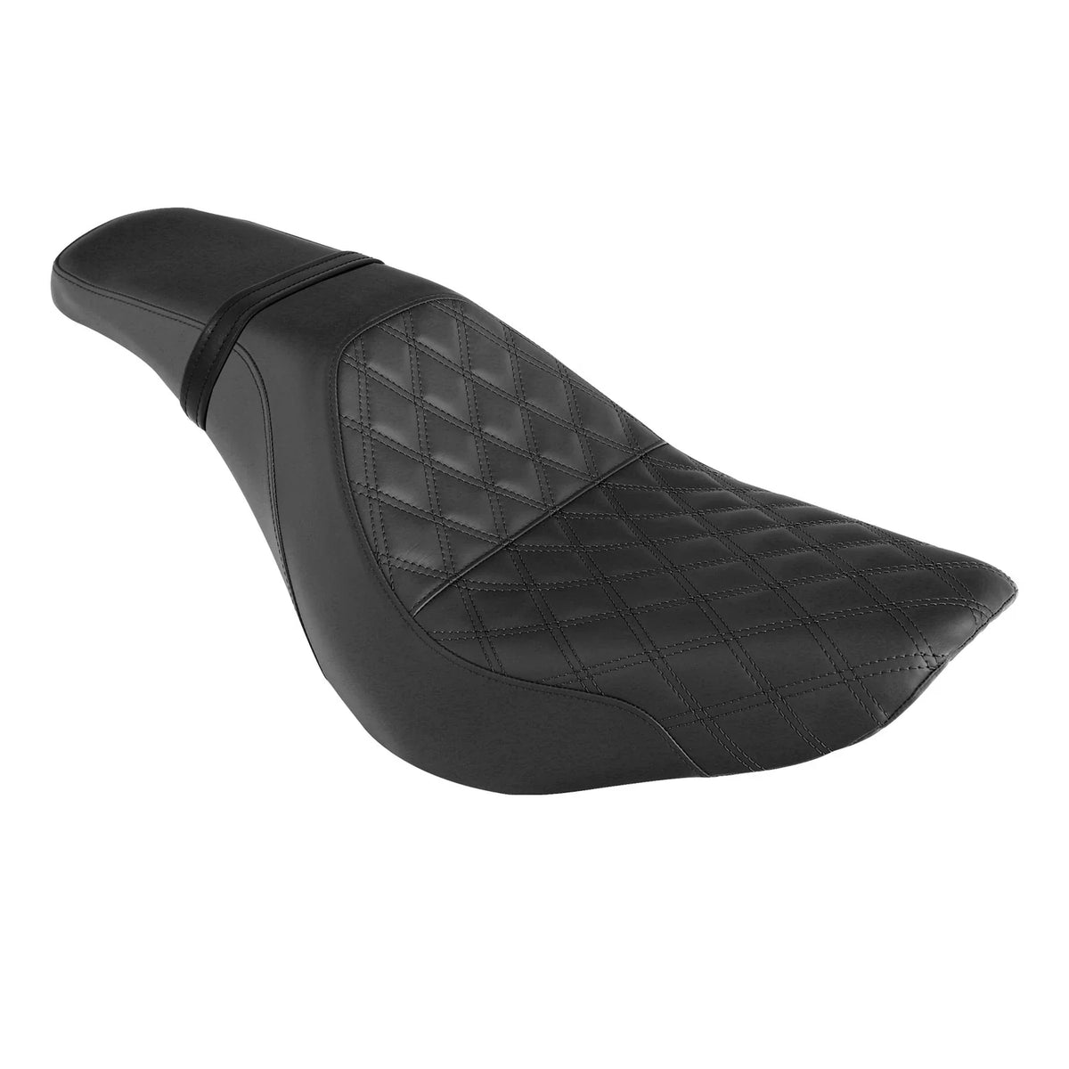 Black Driver Passenger Seat for Harley Street Bob Softail FLHC (2018–2025)