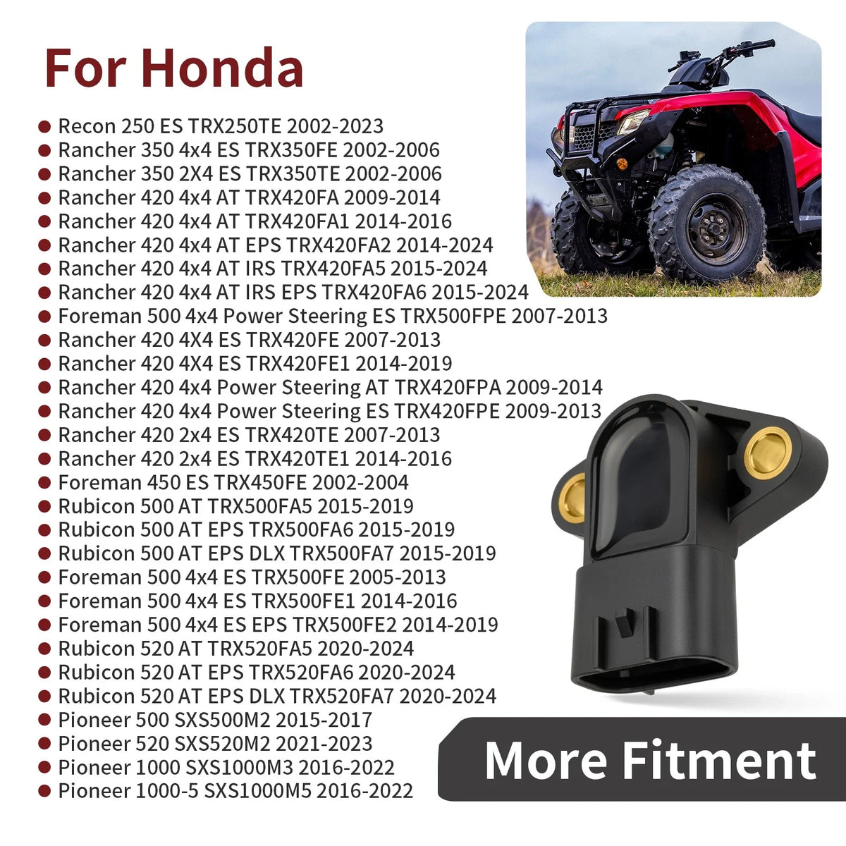 Angle Sensor for Honda Foreman Rubicon TRX520FA5/FA6/FA7 (2020-2024)