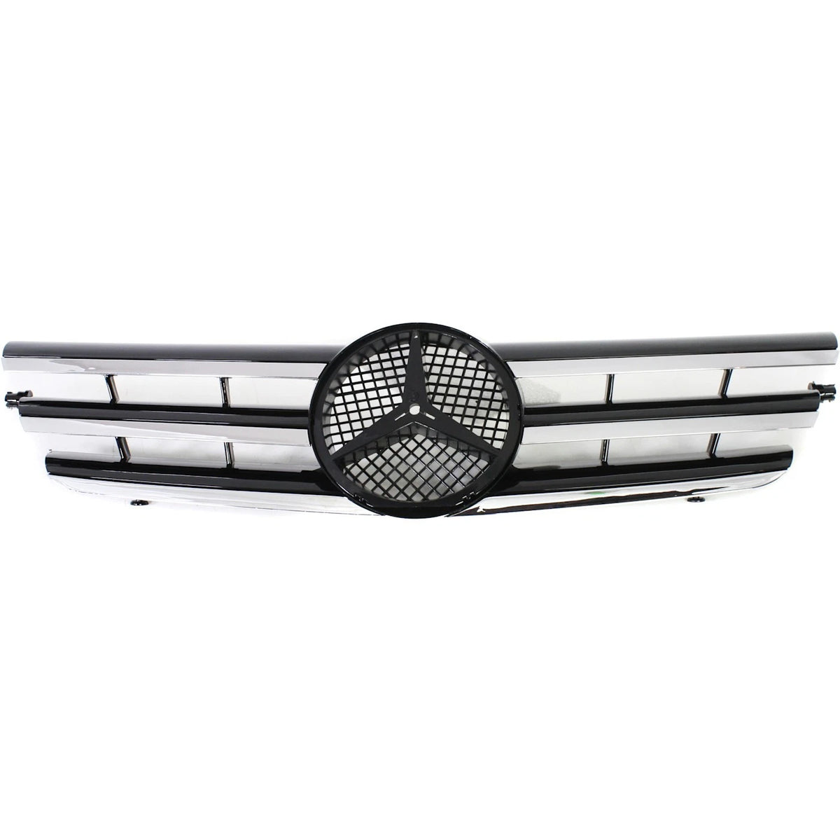 Grille for Mercedes C-Class Coupe (2002–2003) Black Chrome Molding