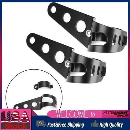 Universal 43-50mm Black Headlight Bracket Mount Holder #3