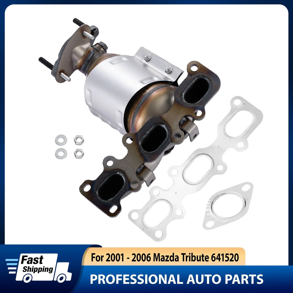 Exhaust Catalytic Converter Manifold for Ford Escape Mazda Tribute (2001–2006)