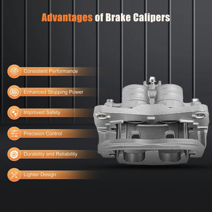 Brake Caliper Assembly w/ Bracket for Subaru Legacy Outback 2002-2014