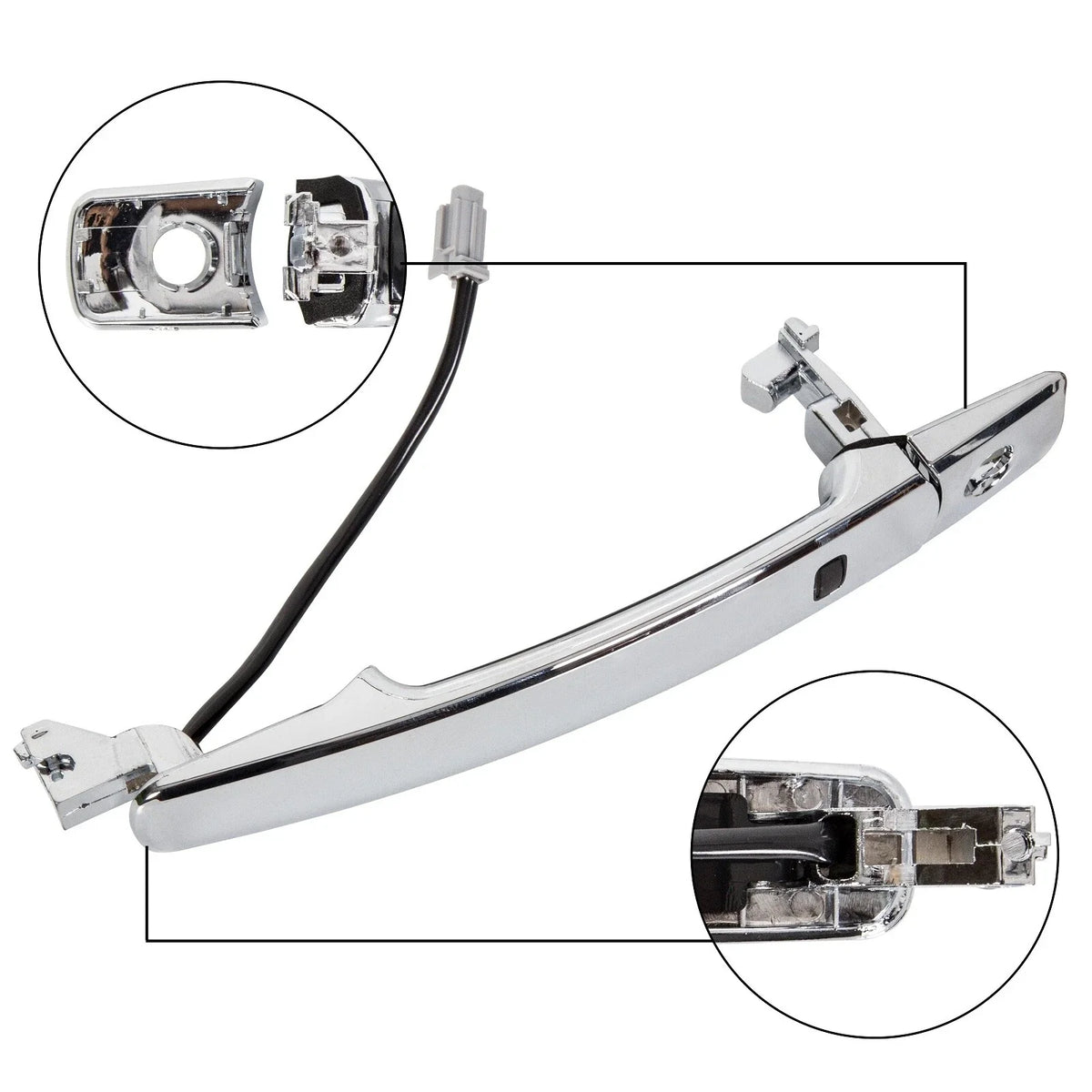 Door Handle for Infiniti FX35 FX45 (2003–2008) Outside Chrome Smart Entry