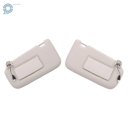 Set of 2 Sun Visors for Nissan Sentra (2013–2019) W/ Vanity Mirror Gray