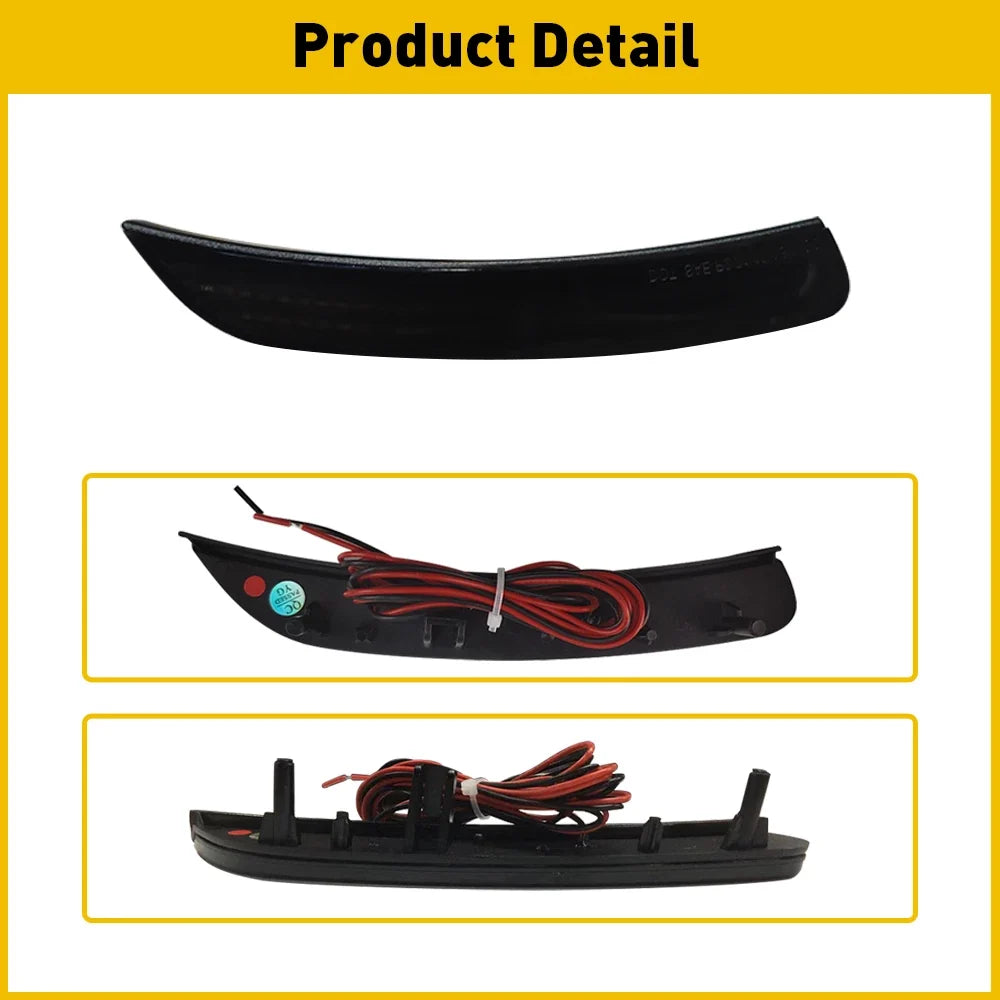 Smoked Lens LED Side Marker Lights for Chrysler 200 (2015–2017)