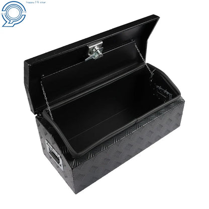 Black Aluminum Tool Box 30in for Pickup Trailer Garage (Lockable)