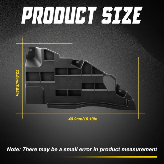Set of 2 Front Bumper Support Brackets for GMC Canyon (2015–2020) Black LH/RH