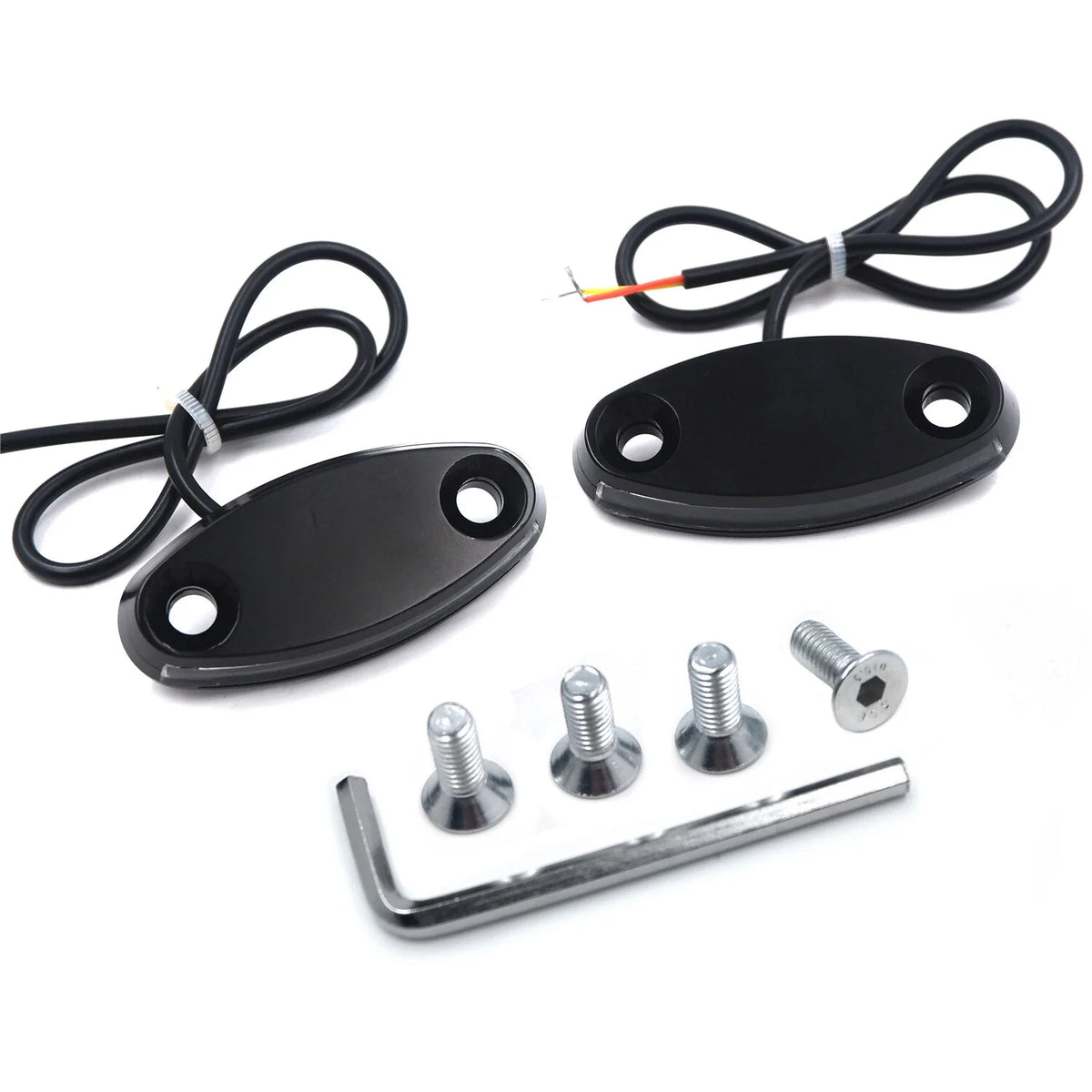 Black Mirror Block Off Base Plate LED for Honda CBR 900RR 929 (2000–2003)