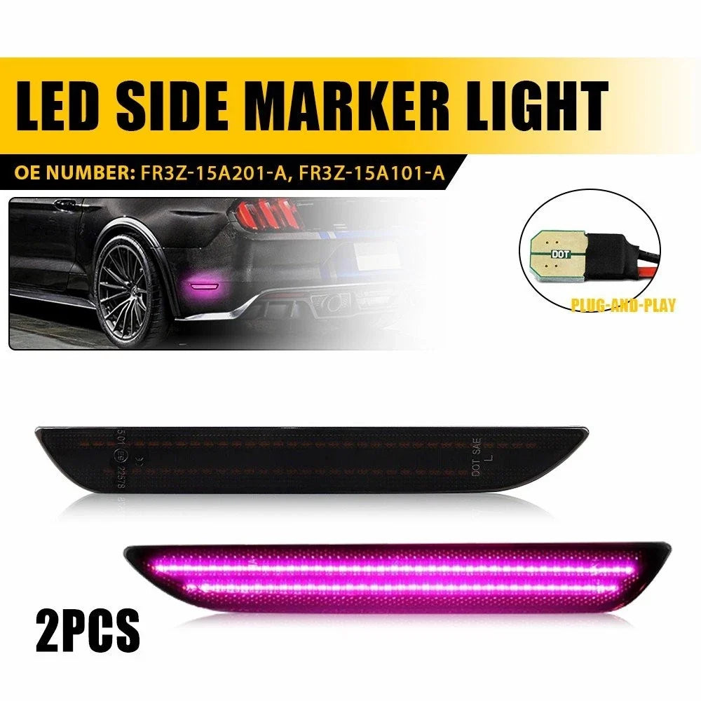 LED Side Marker Lights for Ford Mustang (2015–2023) EXV
