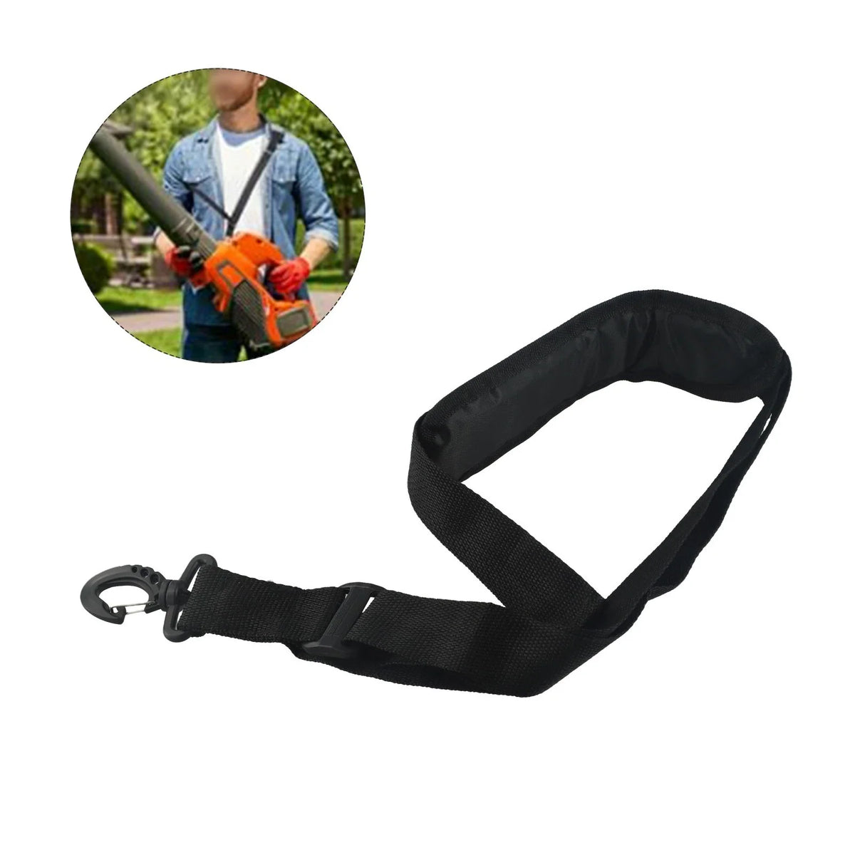Shoulder Strap for Grass Trimmers and Leaf Blowers (Wide Compatibility)