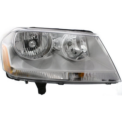 Headlight Assembly Set of 2 for Dodge Avenger (2008–2014) with Bulb