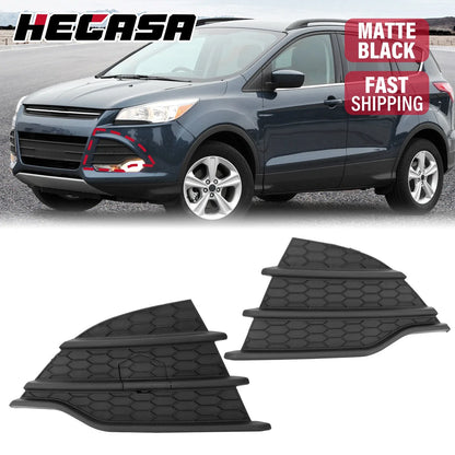 Fog Light Lamp Cover Trim Set (2) for Ford Escape 2013-2016