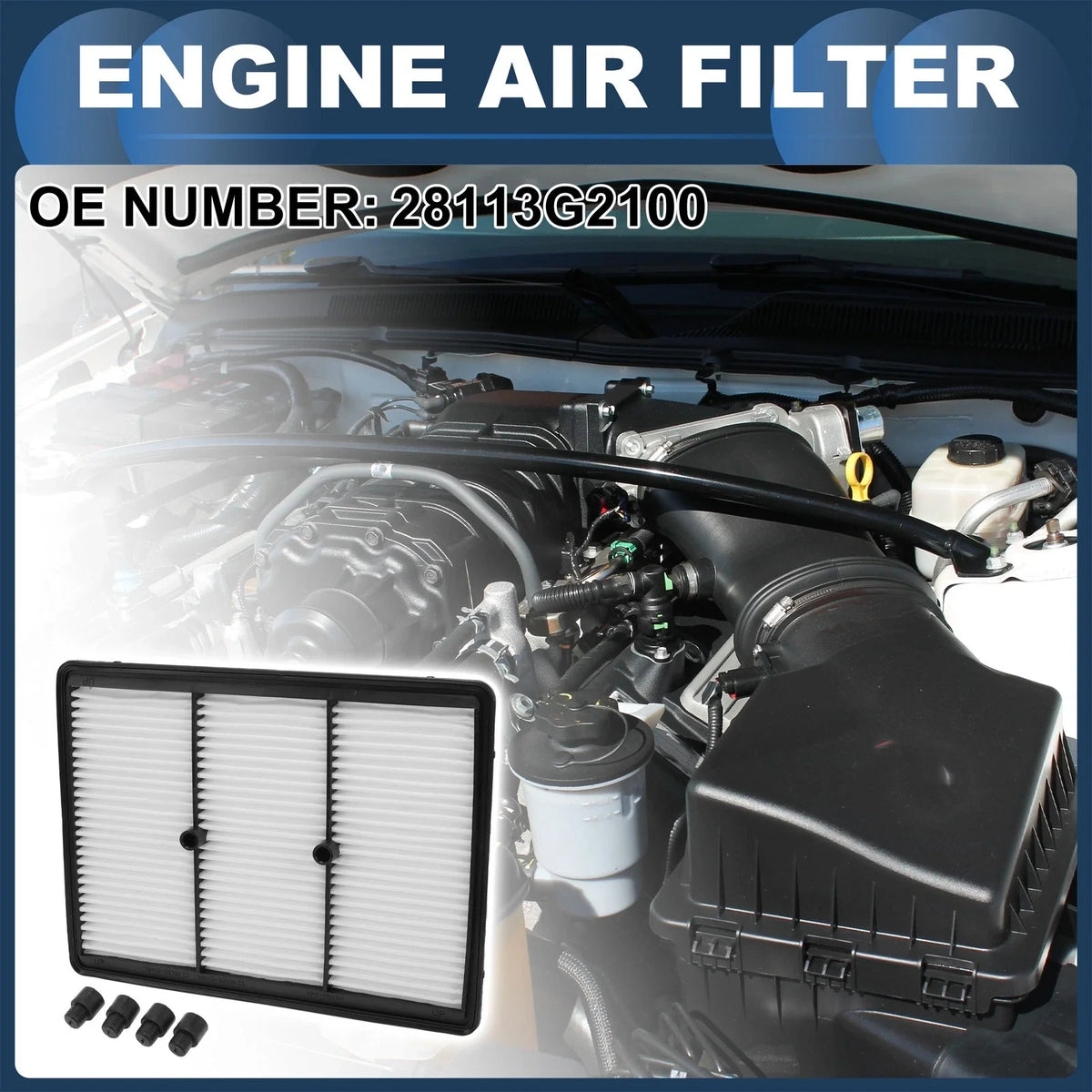 Car Engine Air Filter No. 28113G2100 for Kia Niro 1.6L (2017–2022)