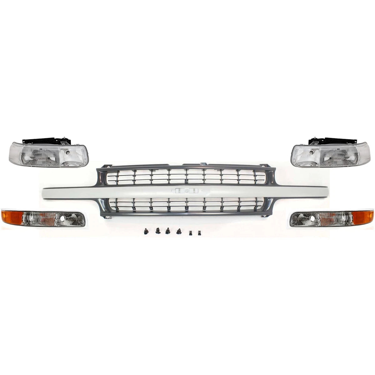 Grille for Chevy Suburban Tahoe 1500 2500 Silverado (1999–2002)