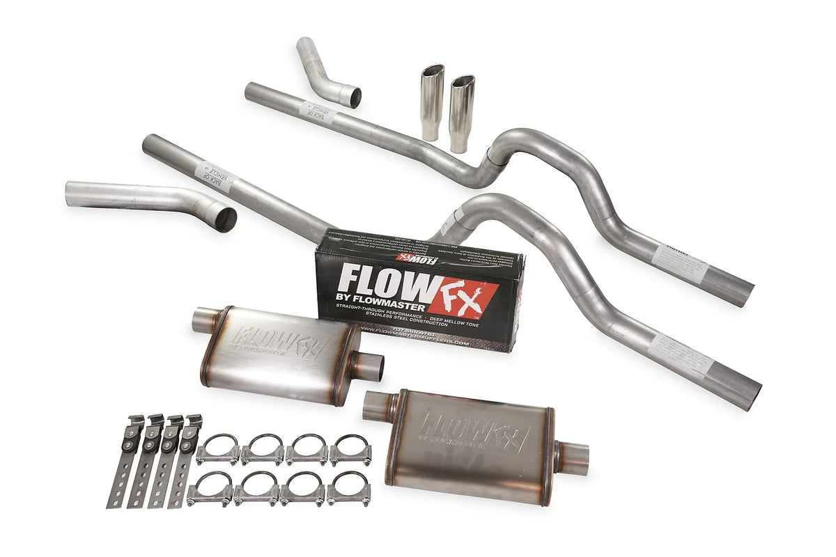 2.5" Flowmaster Flow FX Dual Exhaust Kit for GM C/K 10 1981-1987