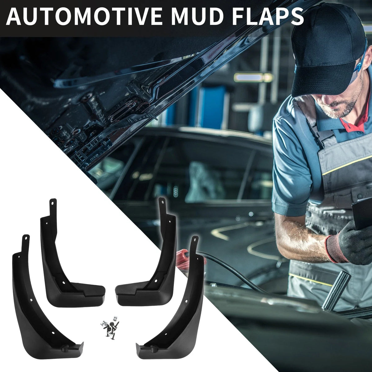 Mud Flap Splash Guard Set for Volkswagen T-Roc (2018–2023)