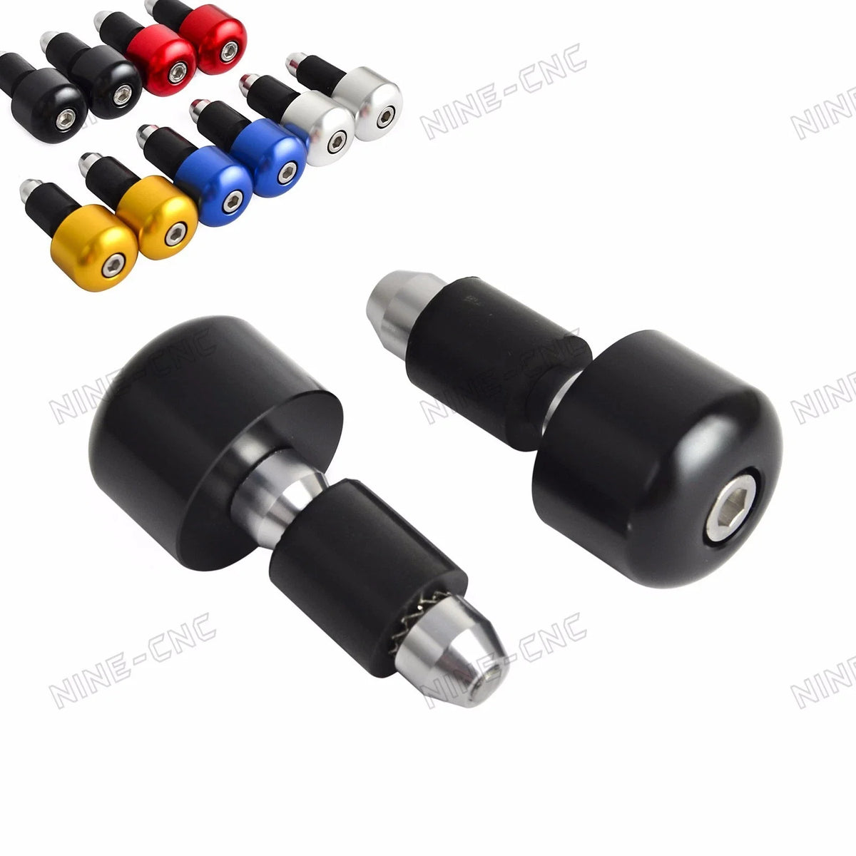 CNC 7/8" Handlebar Caps for Aprilia RS125/250 RSV 1000 RSV4 Tuono 1000