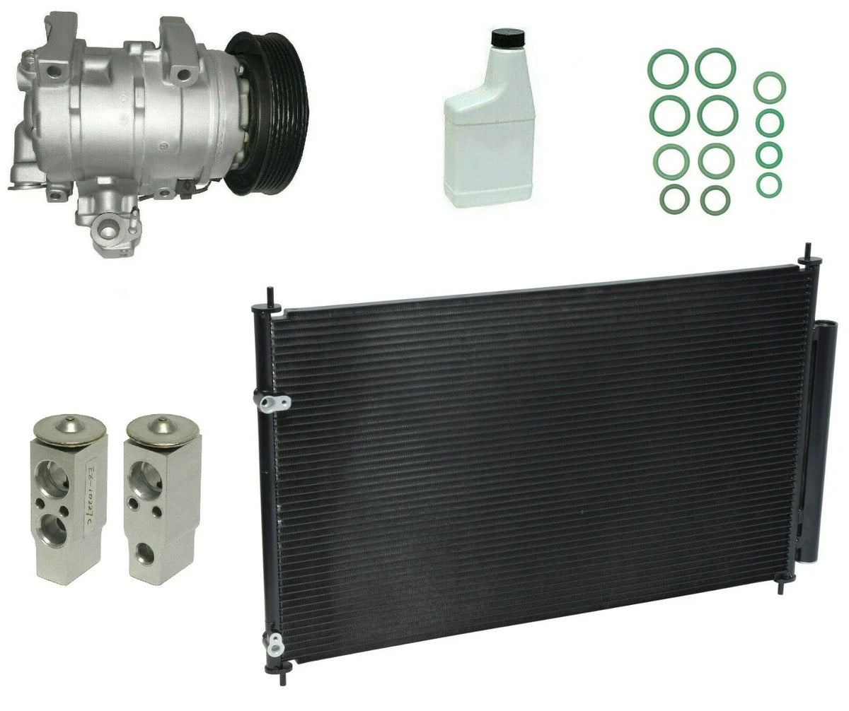 AC Compressor Kit Replacement with Condenser for Nissan Navara (2005–2015)