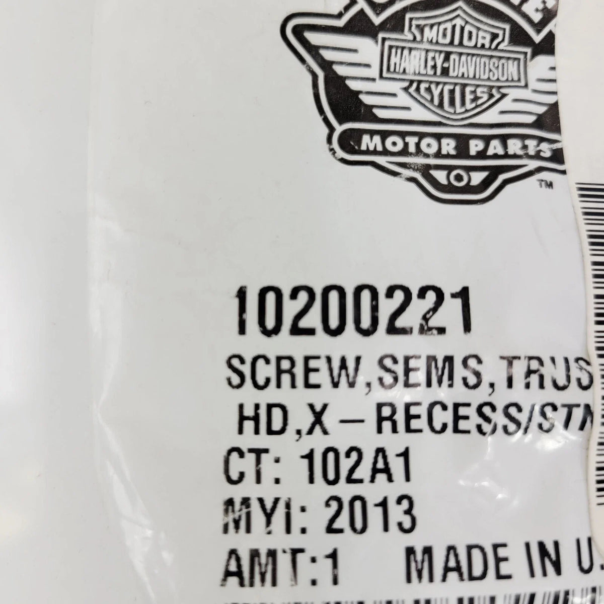 Truss Screw Sems for Harley-Davidson (10200221)