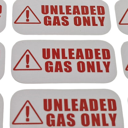 Unleaded Fuel Only Sticker for Universal Use (Weather Proof)