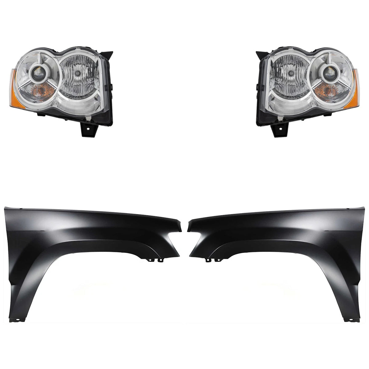 HID Headlight Set for Jeep Grand Cherokee (Driver & Passenger Side)