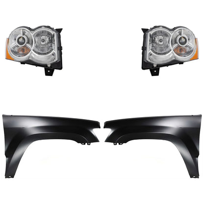HID Headlight Set for Jeep Grand Cherokee (Driver & Passenger Side)