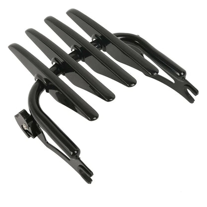 Luggage Rack & Docking Hardware - Black Stealth for Harley Touring 2009-2013