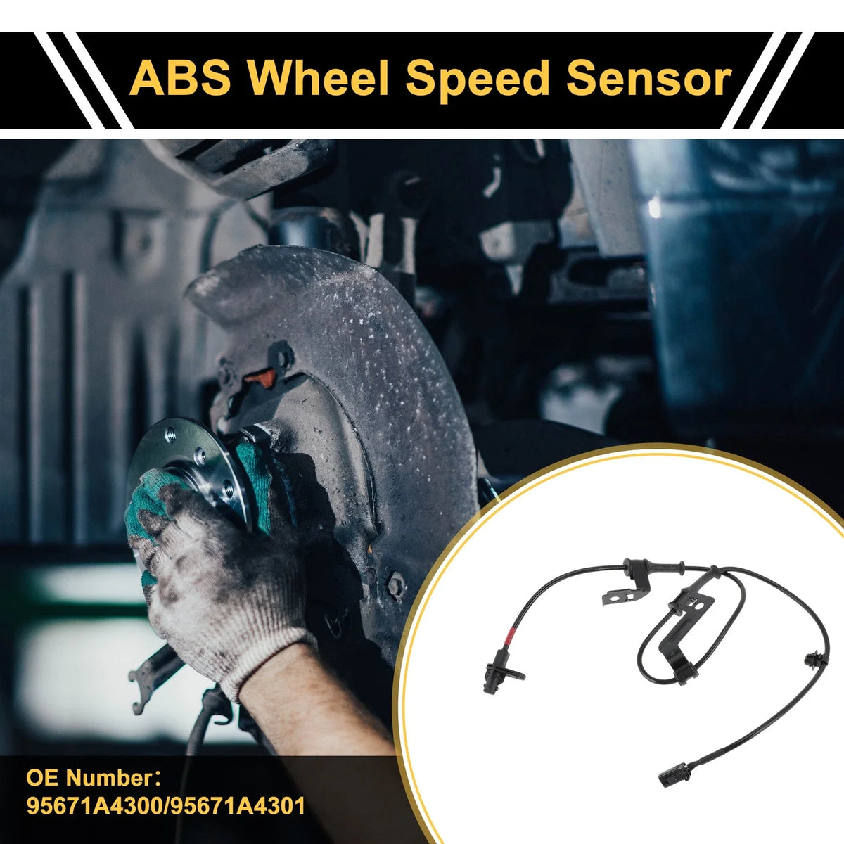 ABS Wheel Speed Sensor No. 95671A4300 for Kia Carens (2013–2015) Front Right