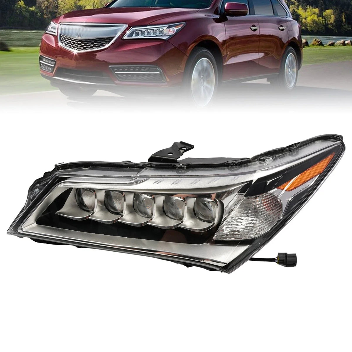 Left Side LED Headlight Assembly for 2014–2016 Acura MDX